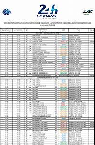 2014 24 Hours Of Le Mans Scrutineering Schedule 24h Lemans Com