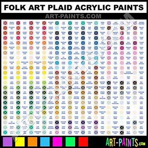 Folk Art Acrylic Paint Color Chart Crafts General Pinterest