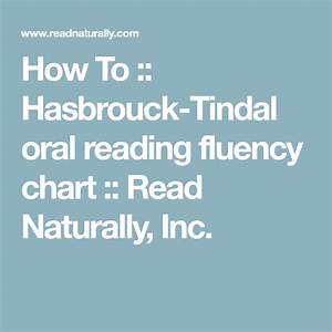 how to hasbrouck tindal reading fluency chart read naturally