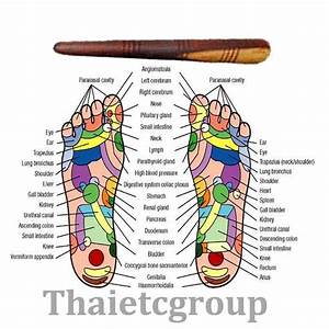 1 X Reflexology Health Thai Wooden Stick Foot Tool Free