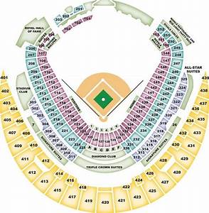 Kauffman Stadium Seating Map With Rows Awesome Home