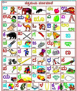 rare kannada alphabets chart with pictures kannada alphabets kannada