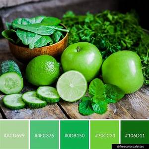 green healthy living foodie color palette inspiration digital