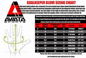 Soccer Goalie Gloves Size Chart