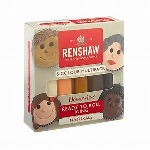 Renshaw Natural Colour Multipack Of 5 X 100g Ready To Roll Regal
