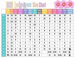 Cheat Sheet Lularoe Size Chart Lularoe Sizing Lula Roe Outfits