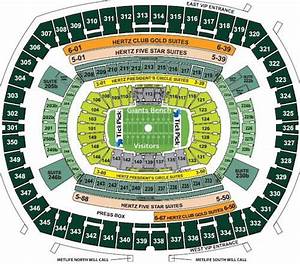 New York Giants Jets Seating Chart Seat Views Tickpick