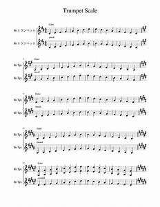 Trumpet Scale Sheet Music For Trumpet In B Flat Brass Duet