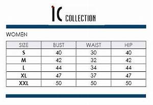 Size Chart Ic Collection Unique Apparel