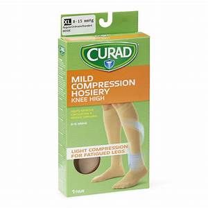 Bettymills Curad Knee High Compression Hosiery With 8 15 Mmhg Tan