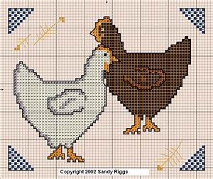 Chickens Cross Stitch Chart By Designer Riggs Cross Stitch