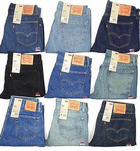 Levis 505 Mens Jeans Regular Fit Straight Leg Many Sizes Colors New