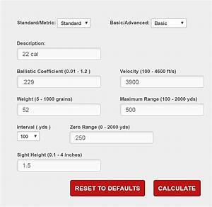 hornady ballistic calculator reloading hunting new york ny empire