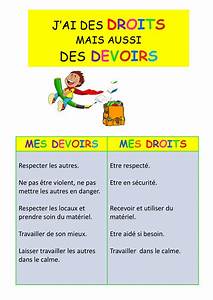 Les Droits Et Les Devoirs à L 39 école Panorama English Facebook