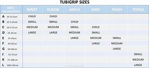 Molnlycke Tubigrip Size Chart
