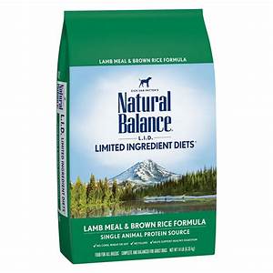 Natural Balance Limited Ingredient Diets Dog Food Lamb Meal And Brown