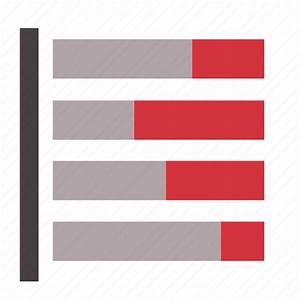 Bar Chart Horizontal Stacked Icon Download On Iconfinder