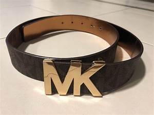 Michael Kors Belt Mk Gold Buckle Men 39 S Fashion Watches Accessories