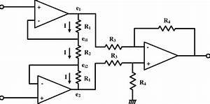 Three Op Amp Instrumentation Amplifier Thus By Varying R 2 Very