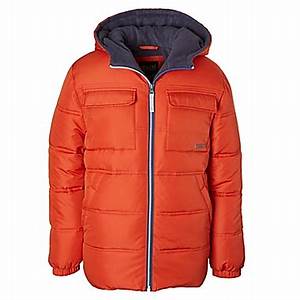 Ixtreme Size 3t Heavy Expedition Hooded Puffer Jacket In Orange