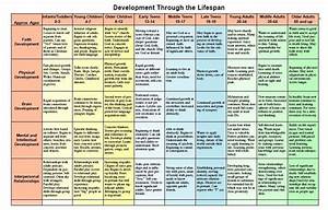 Lifespan Development Chart Social Development Clinical Social Work