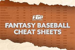  Baseball Cheat Sheet Six Pack