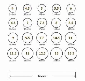 Find Your Ring Size Ring Size Chart And Conversions Shiree Odiz