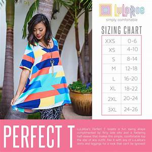 Lularoe Perfect T Sizing Chart Flowy Top With Side Slits Size Down