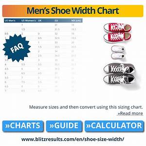 Shoe Width Guide Sizes How To Measure Charts