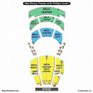 dr phillips center walt disney theater seating chart seating