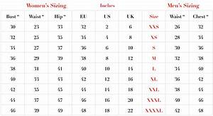 Size Chart Catalyst Real Clothes In Rubber