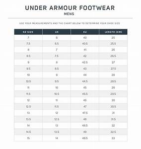 Under Armour Size Chart Shoe Bizz