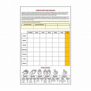 diabetic carb counting chart printable