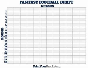 Printable 12 Team Football Draft Board Free