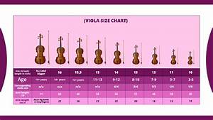 Viola Size Chart Choose The Right Size Viola Violin Lounge