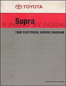 1988 Toyota Supra Wiring Diagram Factory Reprint