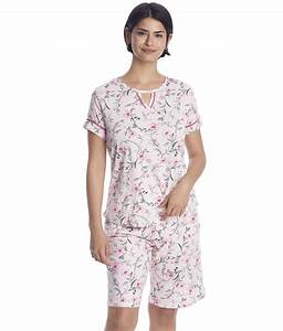  Neuburger Plus Size Floral Knit Bermuda Pajama Set Reviews