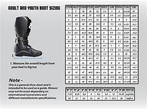 Fox Youth Motocross Boot Size Chart Motodomains