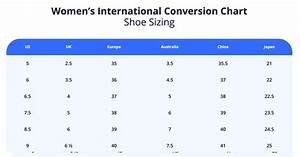 International Shoe Size Conversion Chart Women Men 2023
