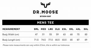 Mens Collection Size Chart