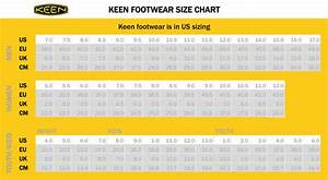 Keen Toddler Shoe Size Chart