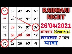 Rajdhani Night Chart Satta Matka Game Fix Satta Matka