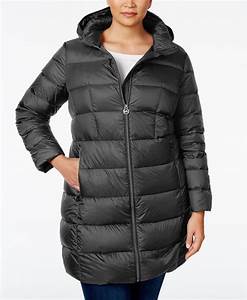 Michael Michael Kors Plus Size Hooded Packable Down Puffer Coat Coats