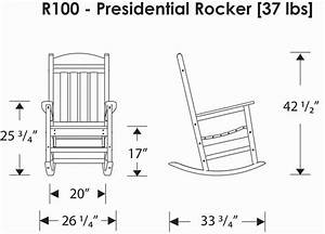 Polywood R100 Presidential Rocking Chair Polywood Furniture Rocking