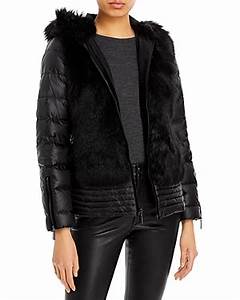 Dawn Levy Dawn Levy Hooded Shearling Panel Coat Editorialist