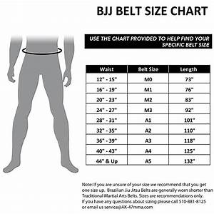 Jiu Jitsu Belt Sizes