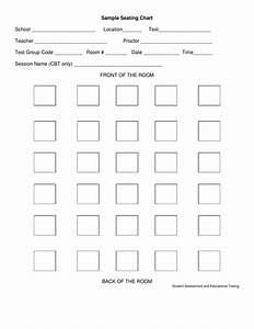 Classroom Seating Chart Template Student Assessment And Educational
