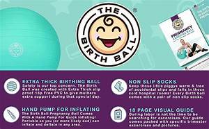 Amazon Com The Birth Ball Birthing Ball For Pregnancy Labor 18
