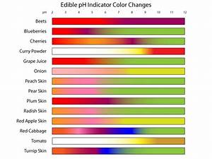 Edible Ph Indicators Color Chart
