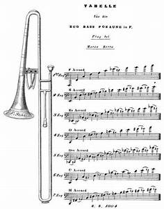 Bass Trombone Slide Position Chart Trombone Trombone Music Bass